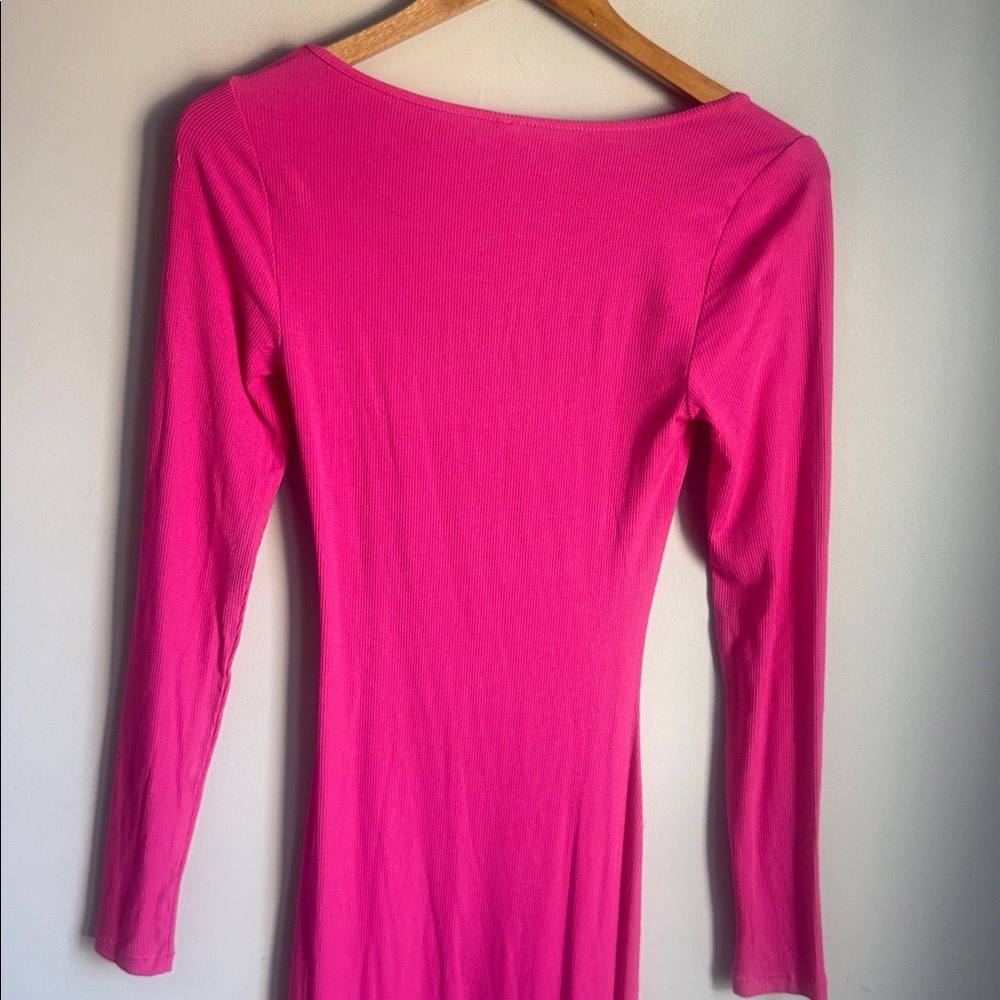 SKIMS Soft Lounge Ribbed Long Sleeve Scoop Neck Maxi Dress Medium - Picture 7 of 11